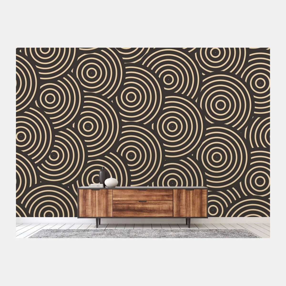 Fototapete retro konzentrische kreise muster – Wallnifity® Fototapete retro konzentrische kreise muster – Wallnifity®