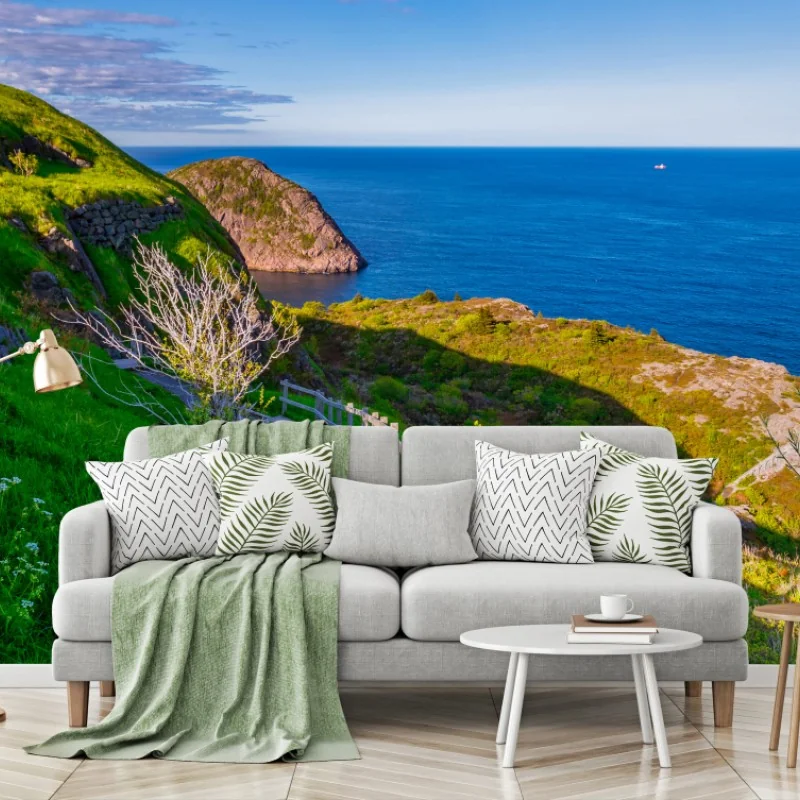 Fototapete küstenpfad mit blick auf das meer