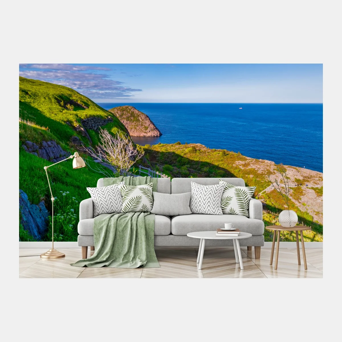 Fototapete küstenpfad mit blick auf das meer – Wallnifity®