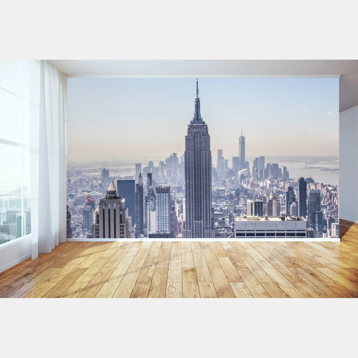 Fototapete New York skyline mit Empire State Building – Wallnifity® Fototapete New York skyline mit Empire State Building – Wallnifity®