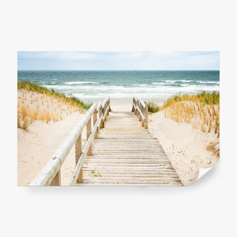 Fototapete tropischer strand mit palmen – Wallnifity®