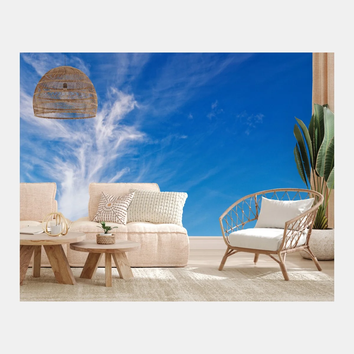 Fototapete ruhige wiese unter blauem himmel – Wallnifity® Fototapete ruhige wiese unter blauem himmel – Wallnifity®