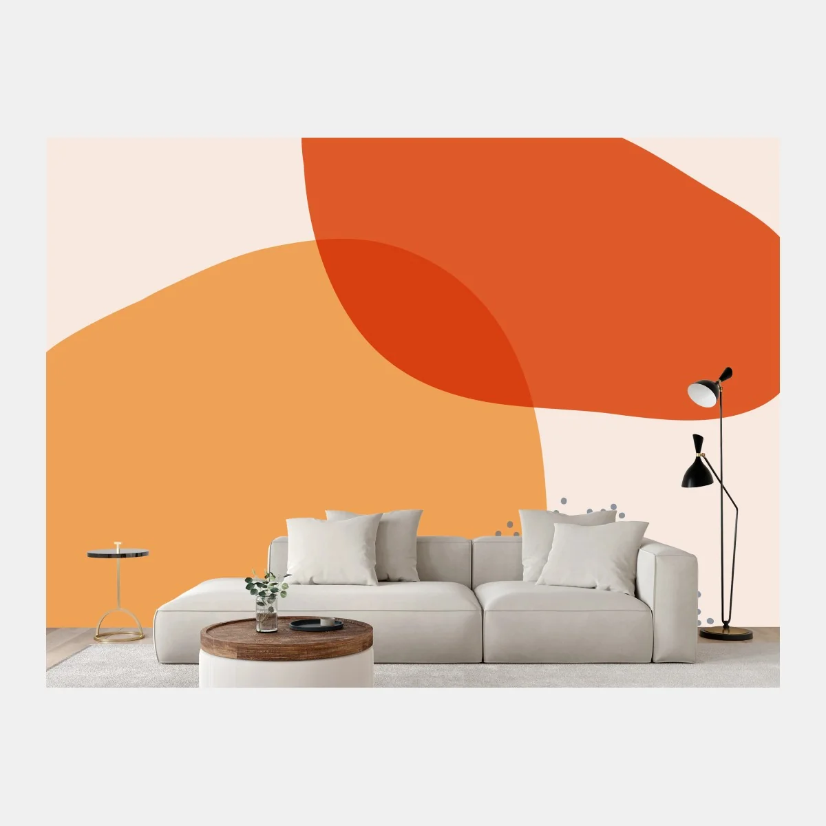Fototapete warme abstrakte formen – Wallnifity® Fototapete warme abstrakte formen – Wallnifity®