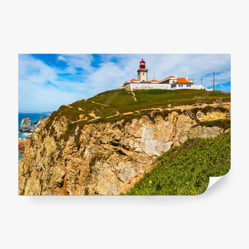 Fototapete leuchtturm auf den klippen von Cabo da Roca