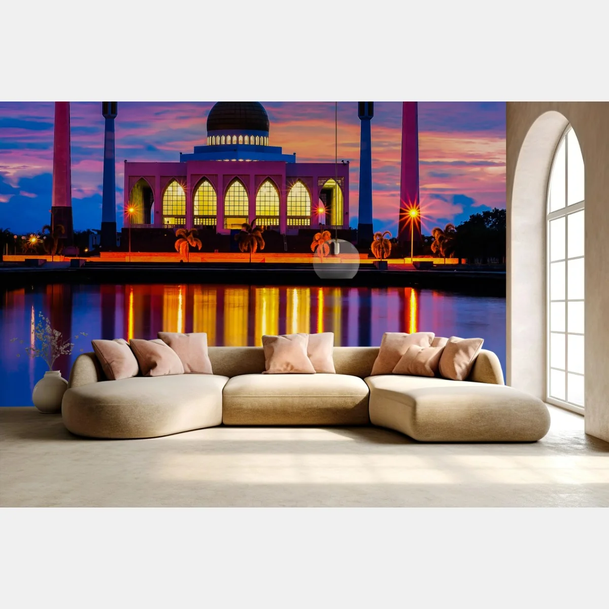 Fototapete sonnenuntergang an der moschee in Songkhla – Wallnifity® Fototapete sonnenuntergang an der moschee in Songkhla – Wallnifity®