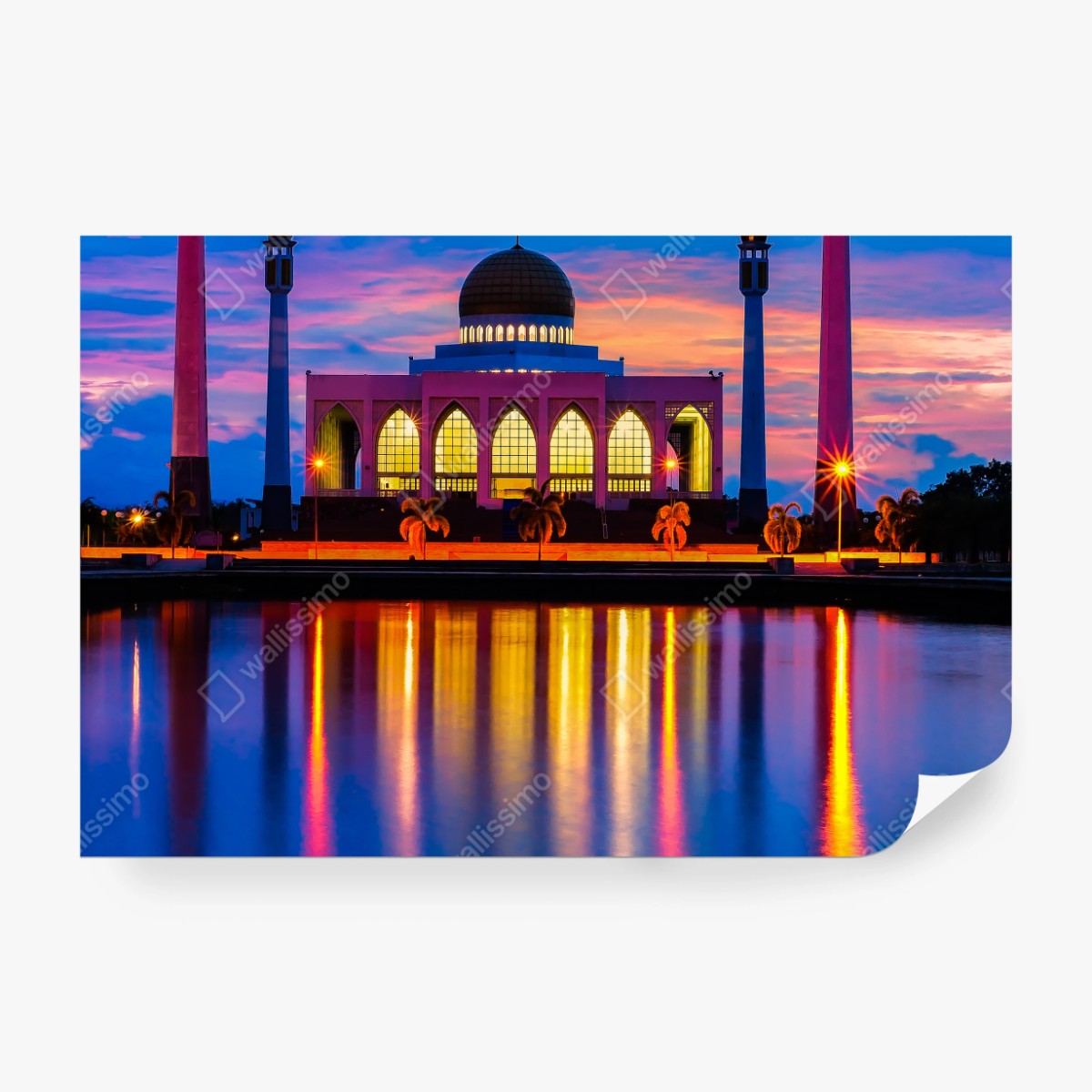 Fototapete sonnenuntergang an der moschee in Songkhla – Wallnifity® Fototapete sonnenuntergang an der moschee in Songkhla – Wallnifity®