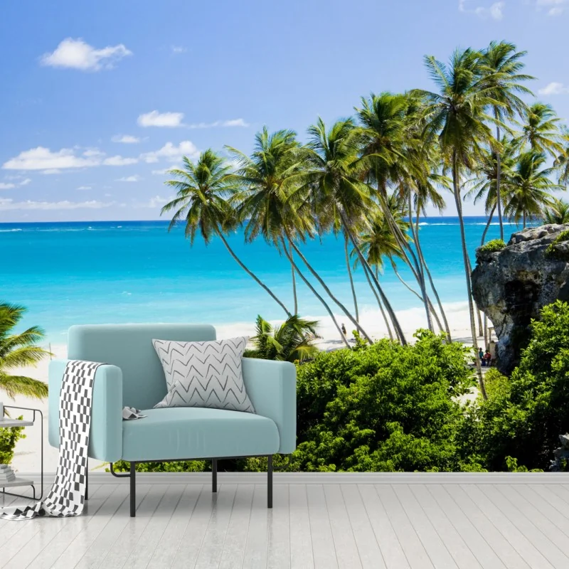 Fototapete Bottom Bay palmenstrand, Barbados – Wallnifity® Fototapete Bottom Bay palmenstrand, Barbados – Wallnifity®
