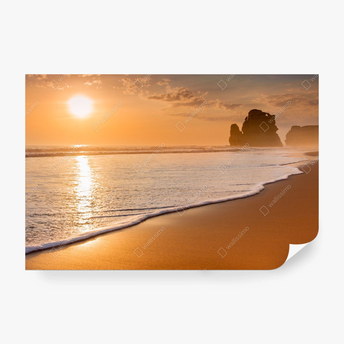 Fototapete goldener sonnenuntergang am strand – Wallnifity® Fototapete goldener sonnenuntergang am strand – Wallnifity®