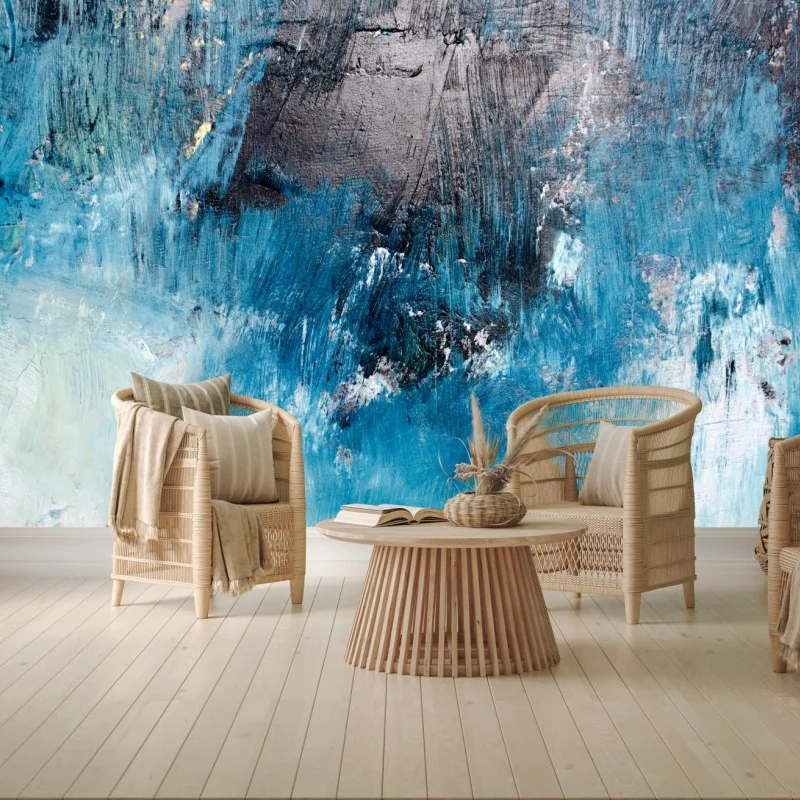 Fototapete tiefblaue abstrakte struktur