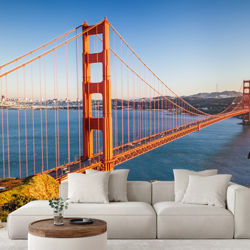Fototapete panoramablick auf die Golden Gate Bridge