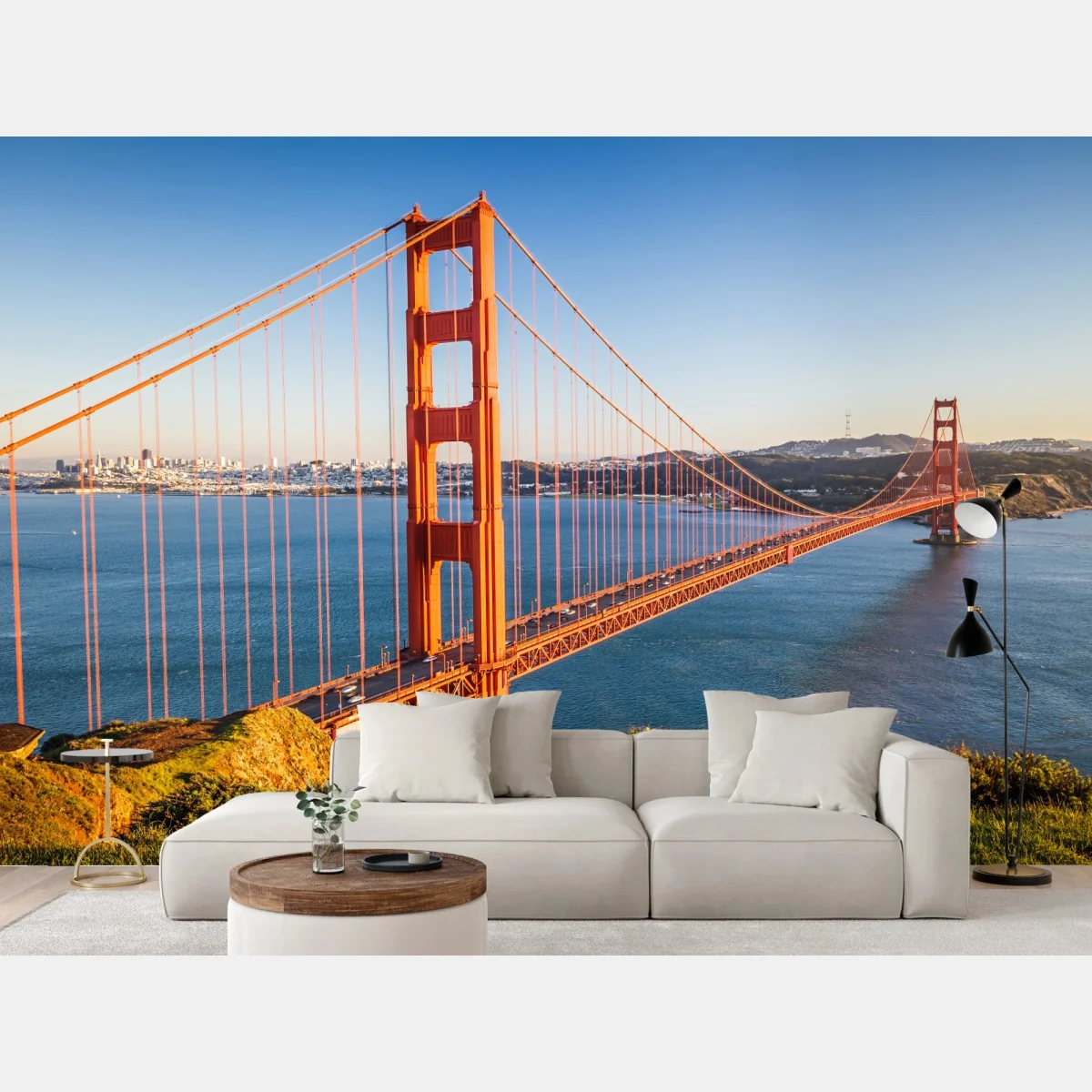 Fototapete panoramablick auf die Golden Gate Bridge – Wallnifity® Fototapete panoramablick auf die Golden Gate Bridge – Wallnifity®