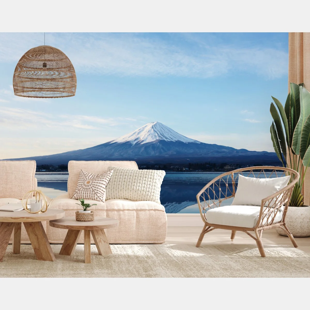 Fototapete berg Fuji spiegelung im see – Wallnifity® Fototapete berg Fuji spiegelung im see – Wallnifity®