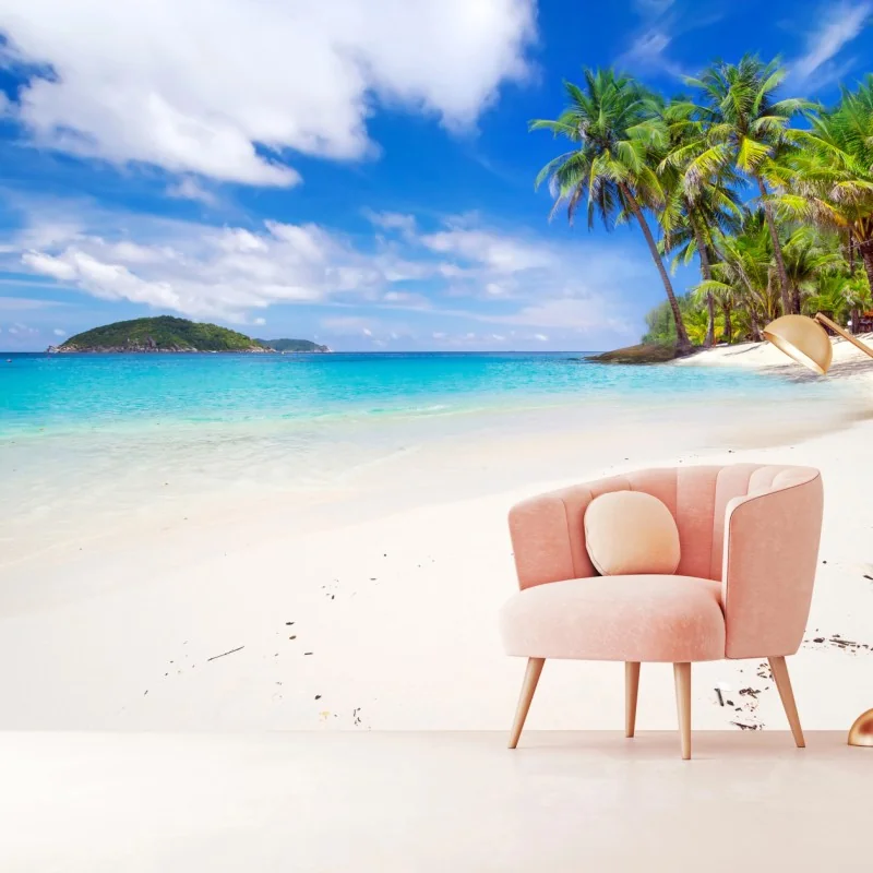 Fototapete tropischer türkisstrand – Wallnifity®