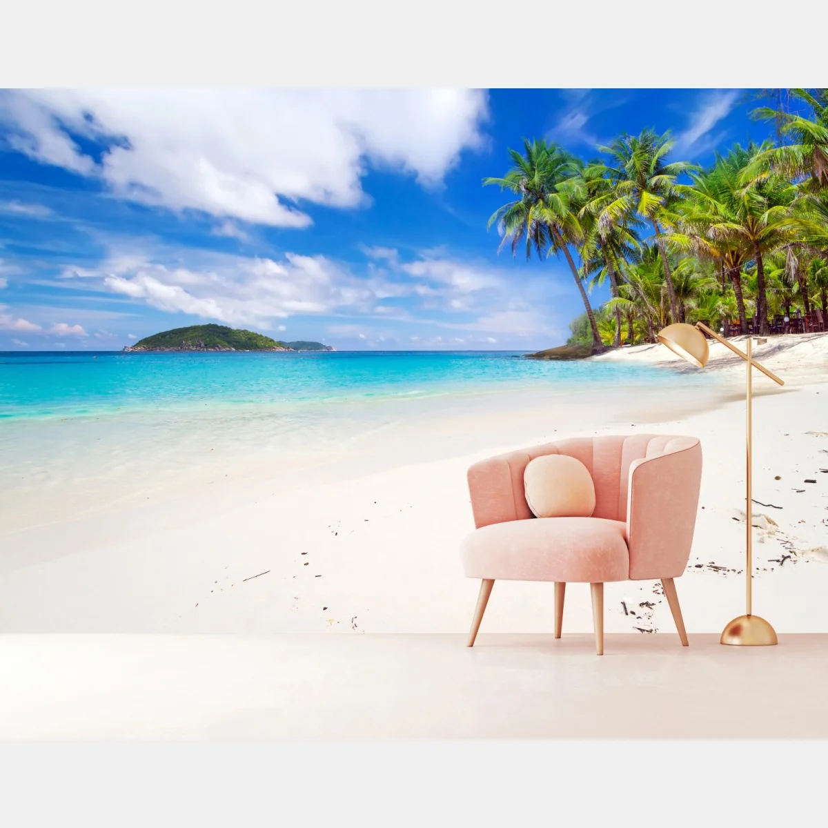 Fototapete tropischer türkisstrand – Wallnifity®