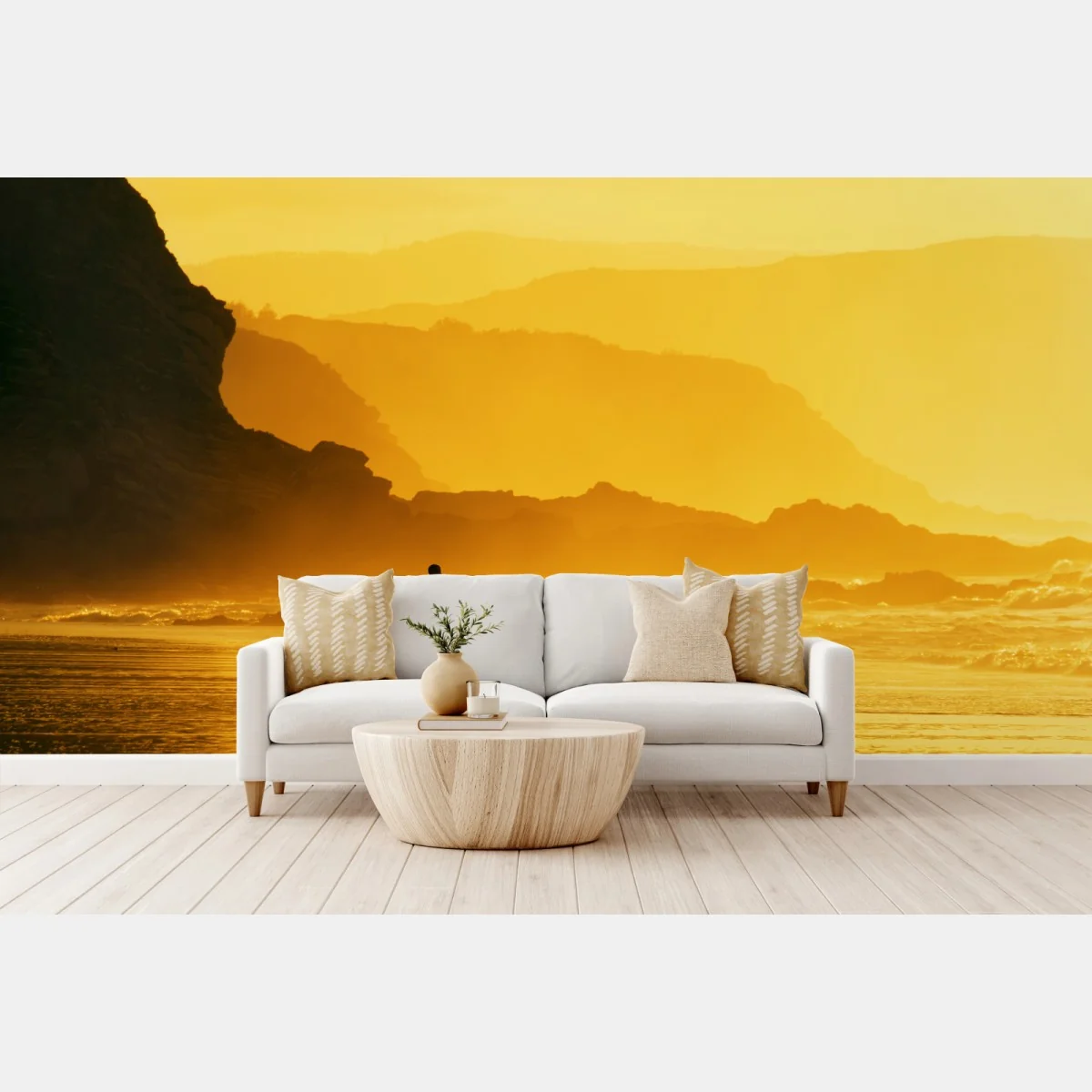 Fototapete surfer im goldenen sonnenuntergang – Wallnifity® Fototapete surfer im goldenen sonnenuntergang – Wallnifity®