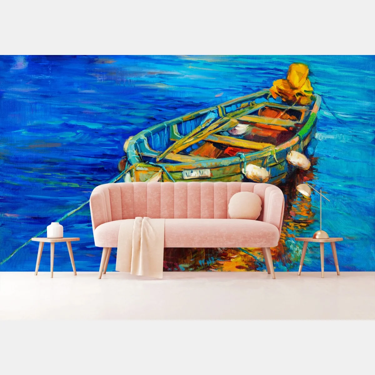 Fototapete lebendiges boot bei sonnenuntergang – Wallnifity® Fototapete lebendiges boot bei sonnenuntergang – Wallnifity®