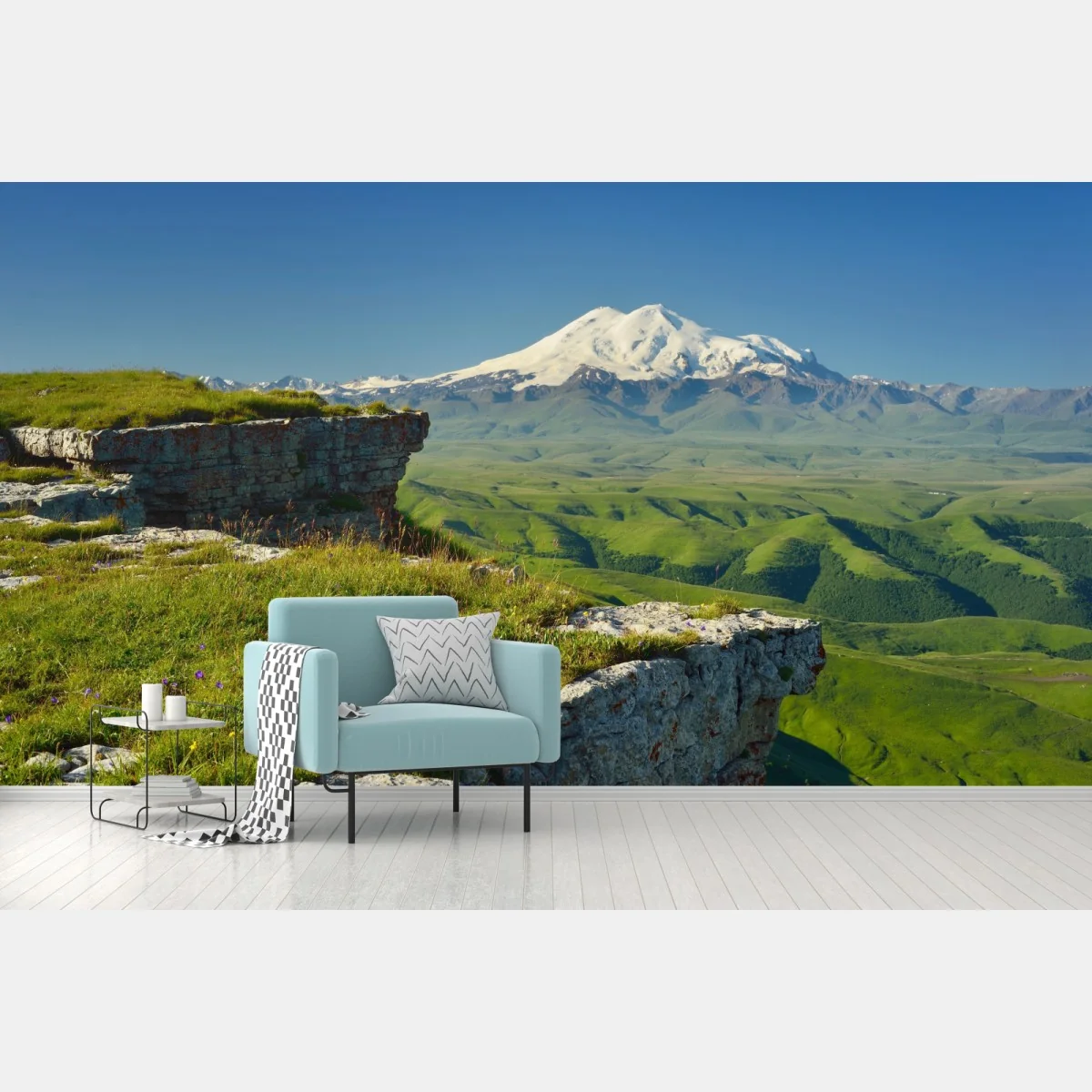 Fototapete majestätischer Elbrus am morgen – Wallnifity®