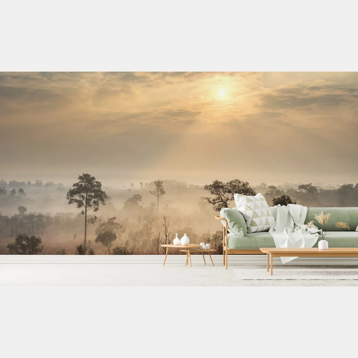 Fototapete Thailand sawanne bei sonnenaufgang – Wallnifity® Fototapete Thailand sawanne bei sonnenaufgang – Wallnifity®