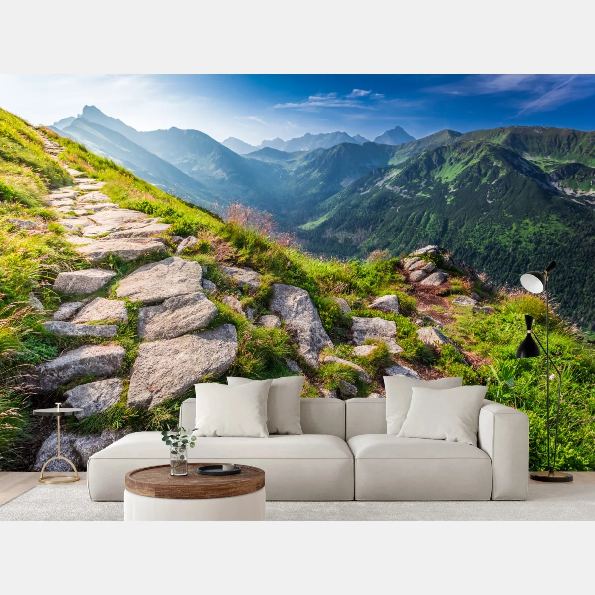 Fototapete sonnenaufgang über dem Tatra-wanderweg – Wallnifity®