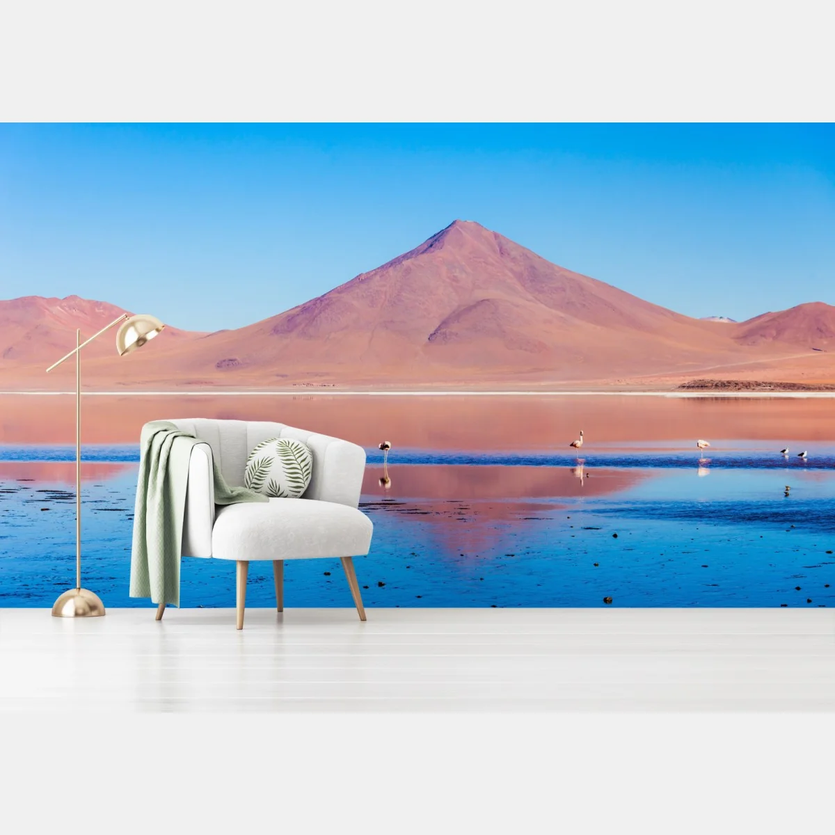 Fototapete flamingos am Laguna Colorada, Bolivien – Wallnifity®