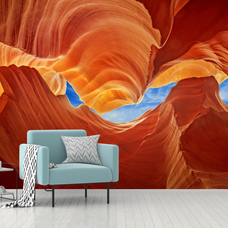 Fototapete Antelope Canyon geschwungene sandsteinformationen