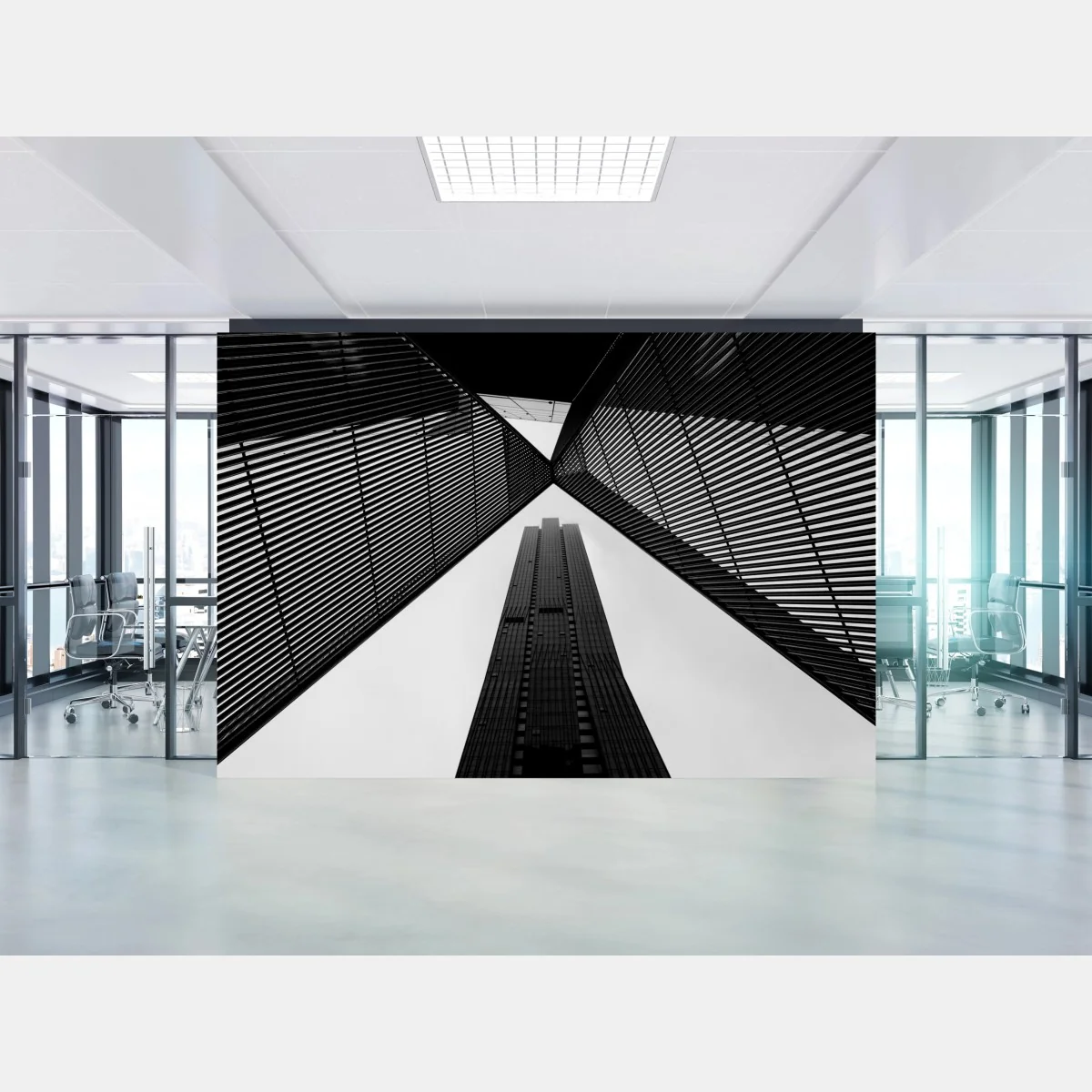 Fototapete Melbourne architektur in monochrom – Wallnifity® Fototapete Melbourne architektur in monochrom – Wallnifity®