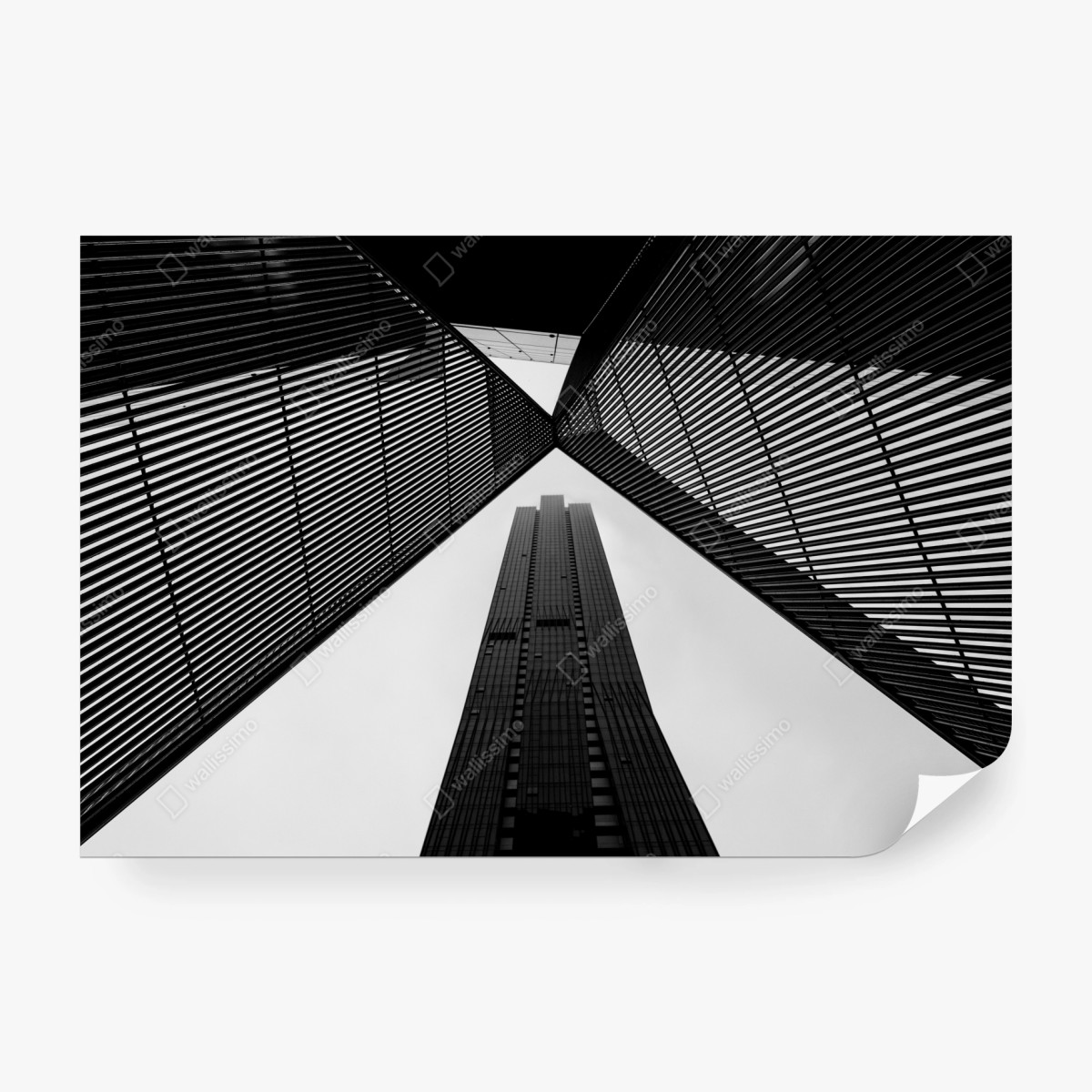 Fototapete Melbourne architektur in monochrom – Wallnifity® Fototapete Melbourne architektur in monochrom – Wallnifity®