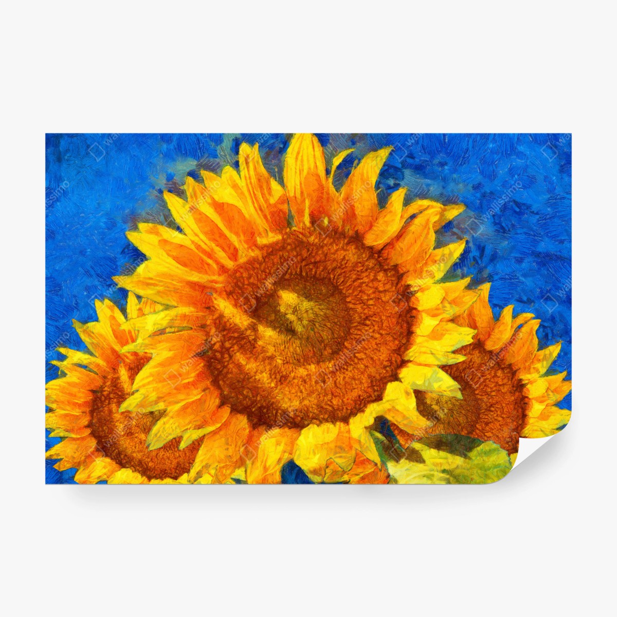 Fototapete lebendige sonnenblumen im stil von Van Gogh – Wallnifity® Fototapete lebendige sonnenblumen im stil von Van Gogh – Wallnifity®