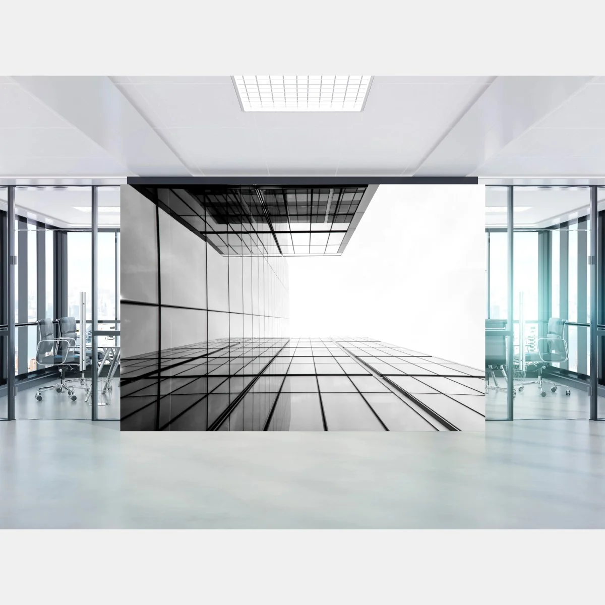 Fototapete minimalistische glasfassade perspektive – Wallnifity® Fototapete minimalistische glasfassade perspektive – Wallnifity®