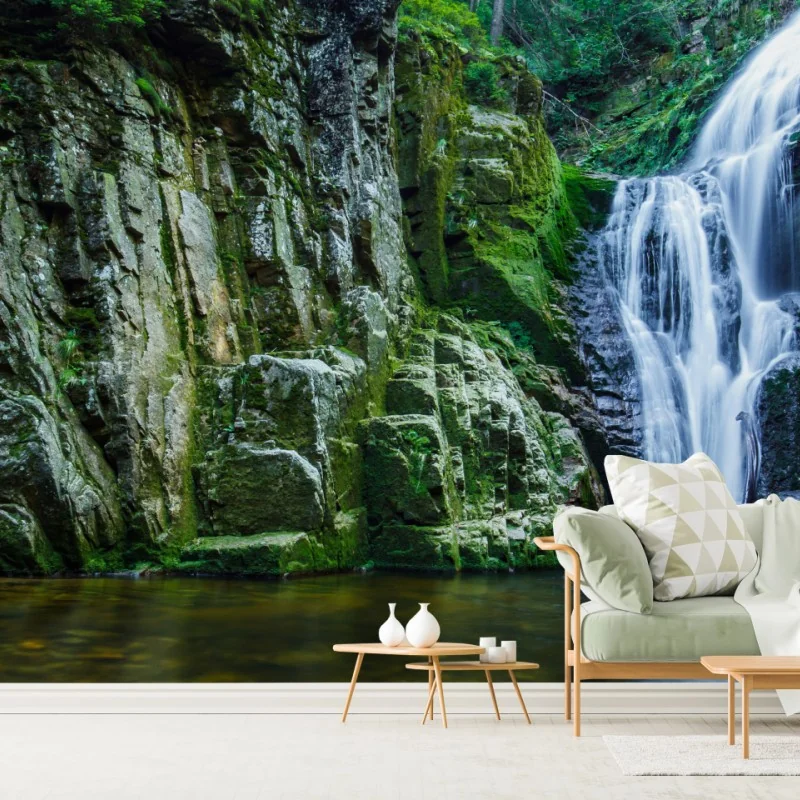 Fototapete wasserfall Kamienczyk im Karkonosze – Wallnifity® Fototapete wasserfall Kamienczyk im Karkonosze – Wallnifity®