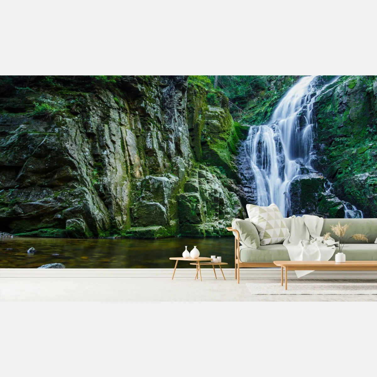 Fototapete wasserfall Kamienczyk im Karkonosze – Wallnifity® Fototapete wasserfall Kamienczyk im Karkonosze – Wallnifity®