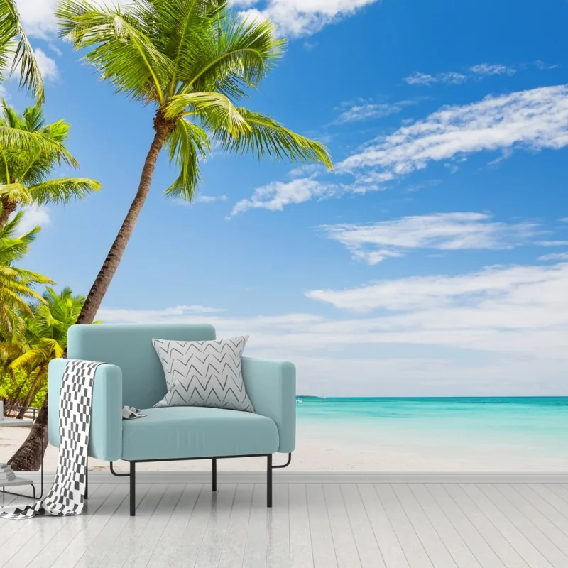 Fototapete palmenstrand in Punta Cana – Wallnifity® Fototapete palmenstrand in Punta Cana – Wallnifity®