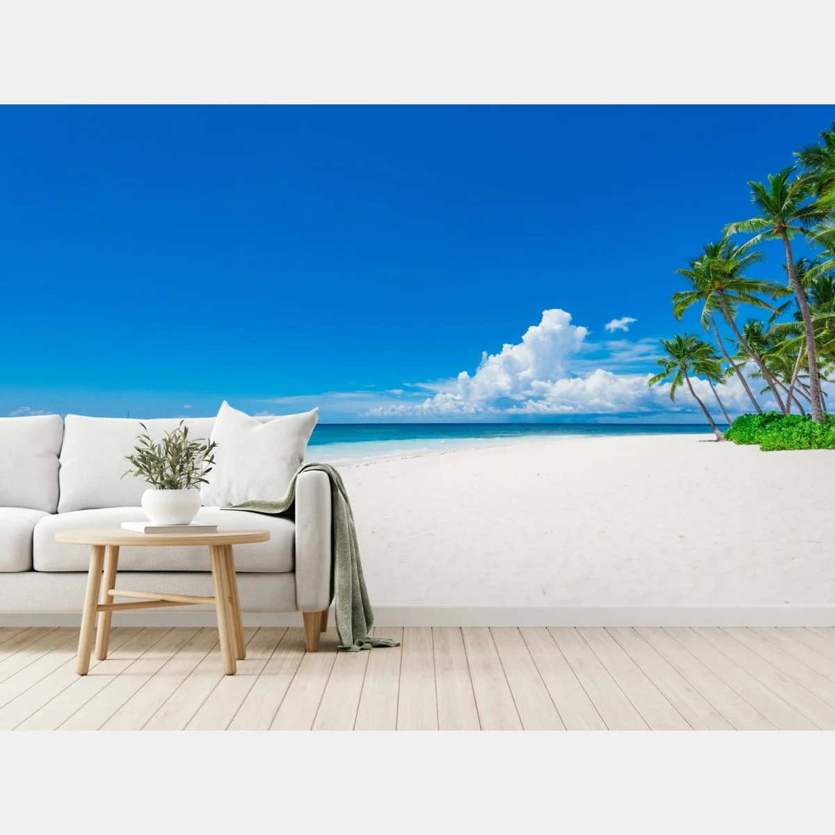 Fototapete tropischer strand mit palmen – Wallnifity® Fototapete tropischer strand mit palmen – Wallnifity®