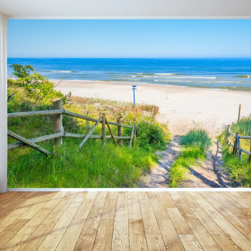 Fototapete weg zum strand der Ostsee