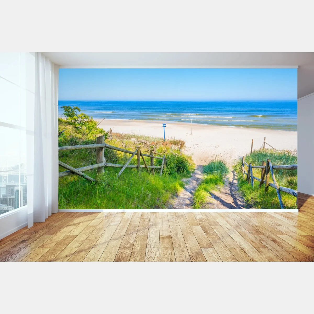 Fototapete weg zum strand der Ostsee – Wallnifity®