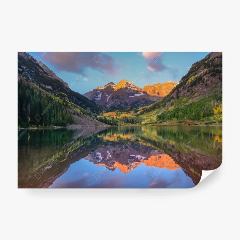 Fototapete sonnenaufgang bei Maroon Bells
