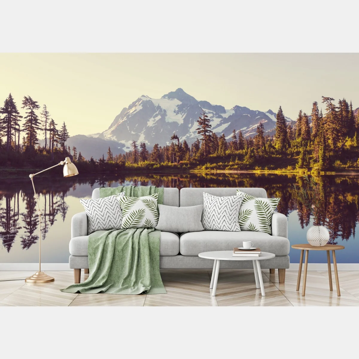 Fototapete spiegelung von Mount Shuksan im bergsee – Wallnifity® Fototapete spiegelung von Mount Shuksan im bergsee – Wallnifity®