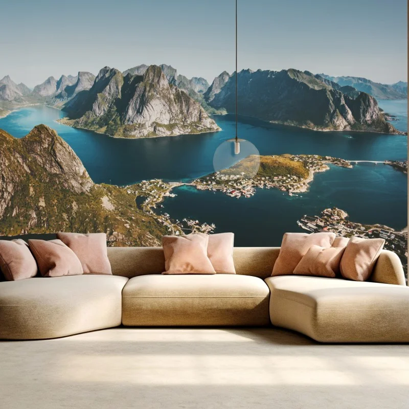 Fototapete majestätische fjordlandschaft