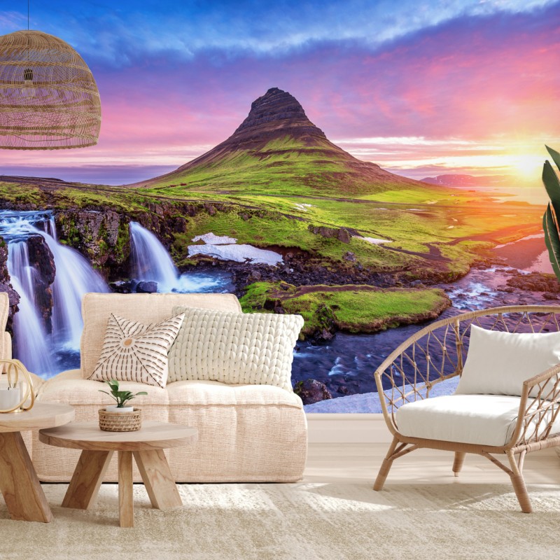 Fototapete Kirkjufell bei sonnenaufgang