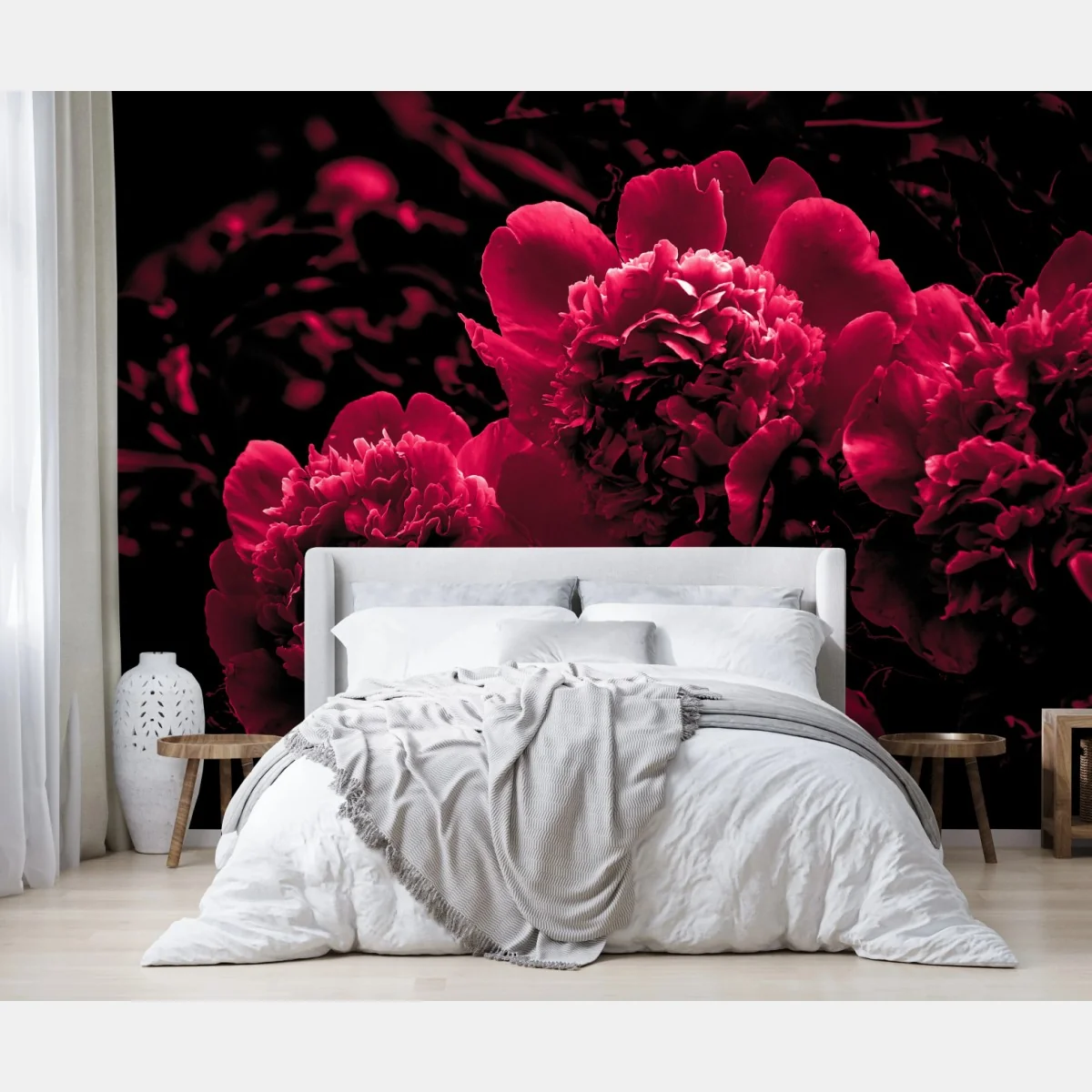 Fototapete stimmungsvolle rosa pfingstrosen – Wallnifity® Fototapete stimmungsvolle rosa pfingstrosen – Wallnifity®