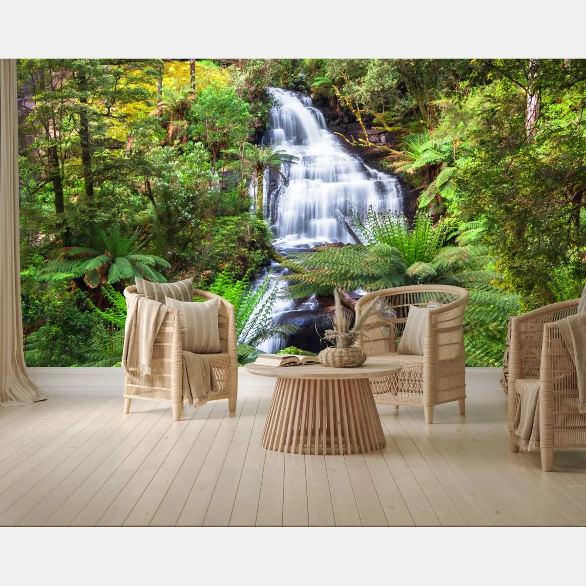 Fototapete Triplet Falls wasserfall im Great Otway National Park – Wallnifity®