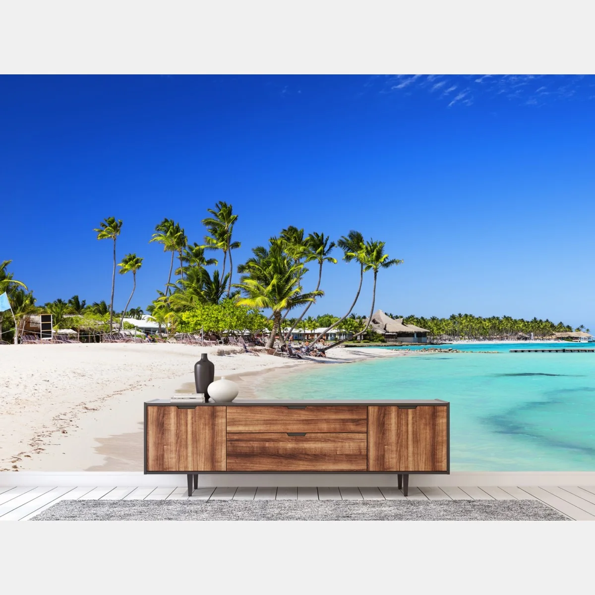 Fototapete tropischer strand in Cap Cana – Wallnifity®