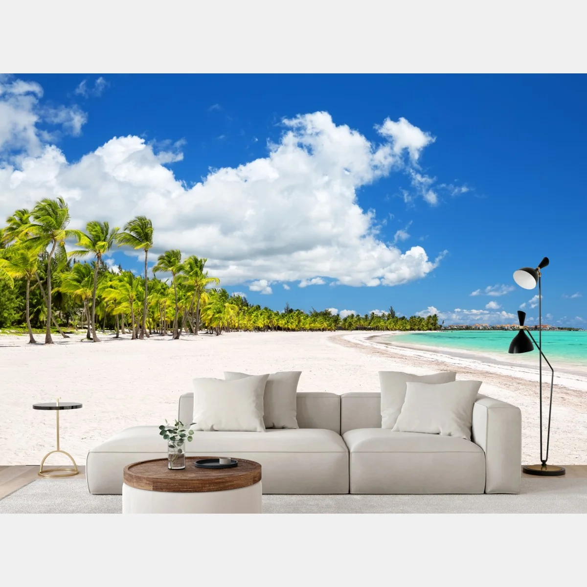Fototapete tropischer strand in Punta Cana – Wallnifity®