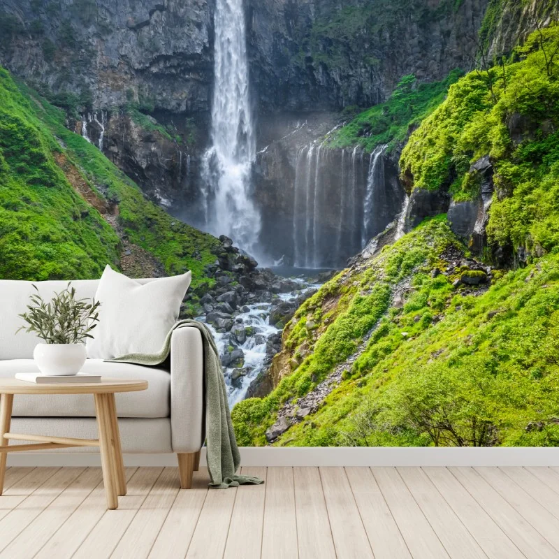 Fototapete Kegon wasserfall Nikko landschaft – Wallnifity® Fototapete Kegon wasserfall Nikko landschaft – Wallnifity®