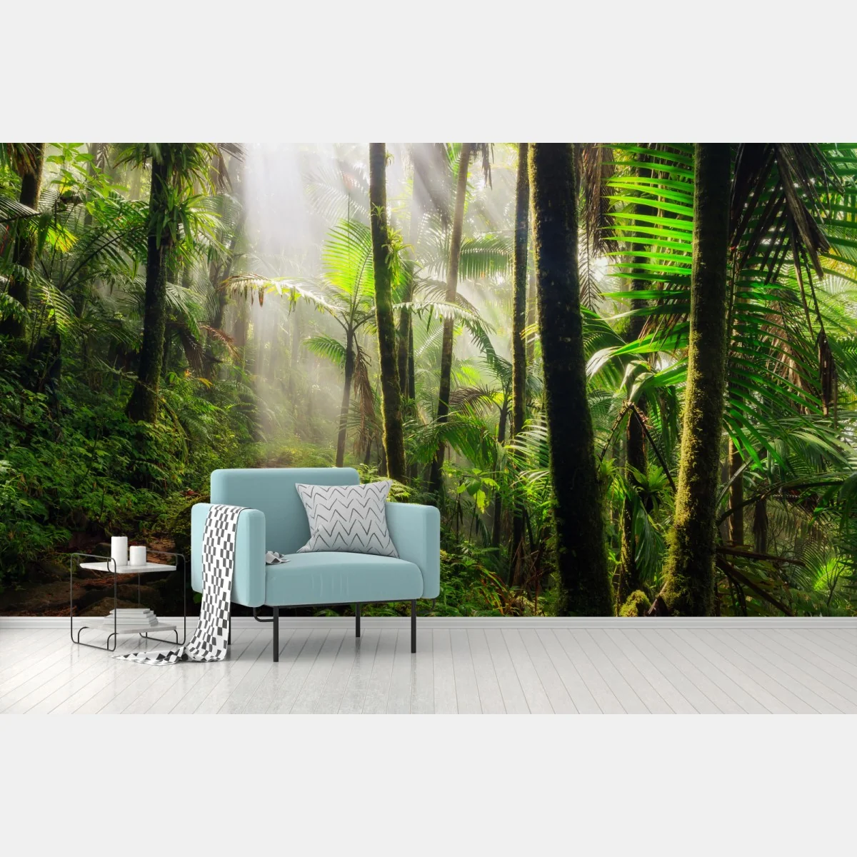 Fototapete tropischer regenwald mit sonnenstrahlen – Wallnifity® Fototapete tropischer regenwald mit sonnenstrahlen – Wallnifity®