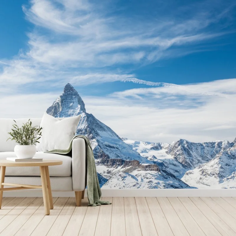 Fototapete majestätischer alpiner gipfel in den Alpen – Wallnifity® Fototapete majestätischer alpiner gipfel in den Alpen – Wallnifity®