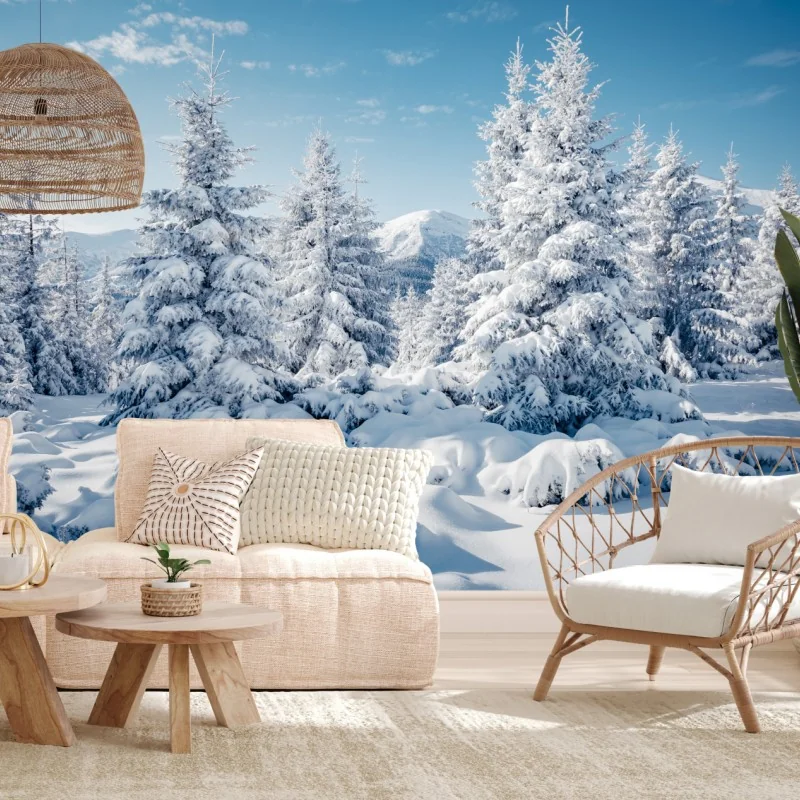 Fototapete winterruhe in den Karpaten – Wallnifity® Fototapete winterruhe in den Karpaten – Wallnifity®