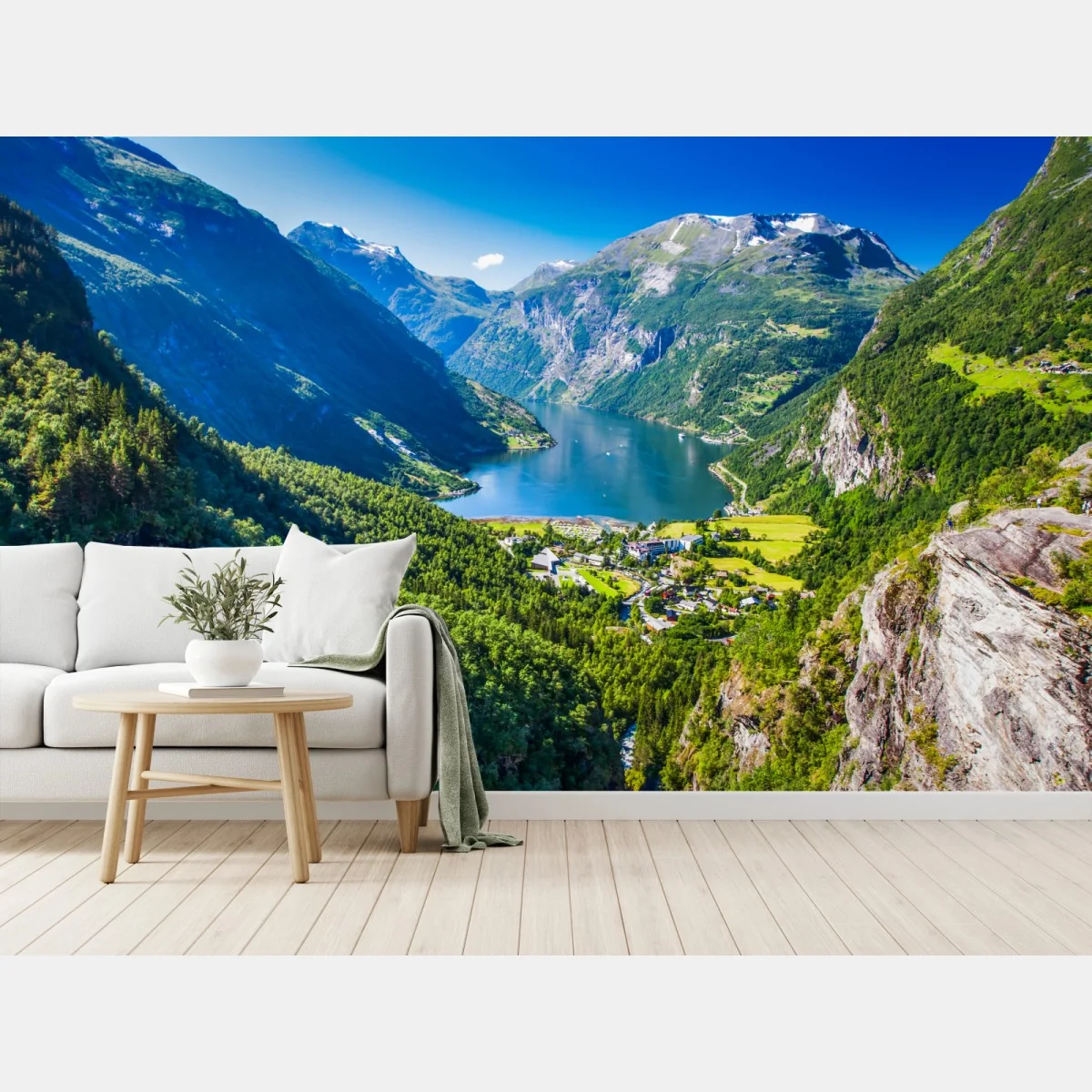 Fototapete Geirangerfjord bergpanorama – Wallnifity® Fototapete Geirangerfjord bergpanorama – Wallnifity®
