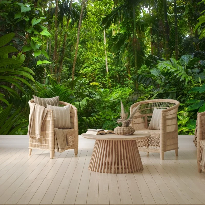 Fototapete üppiger tropischer dschungel