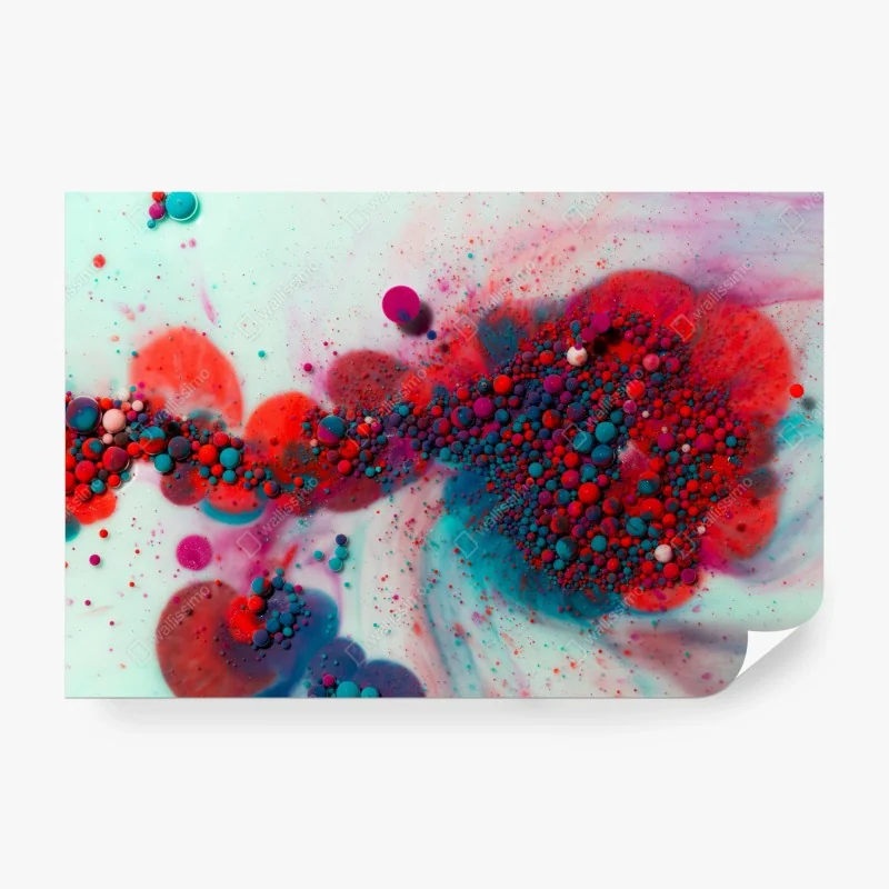 Fototapete lebendige marmorierte farbexplosion